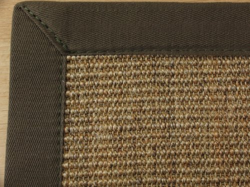 Astra Sisal Teppich Manaus mit Bordüre Farbe Cognac Havanna 100% Sisal - 18 Größen, Größe: 140x200 cm von Steffensmeier