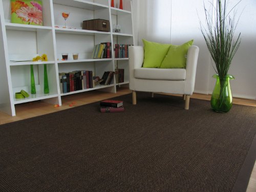 Astra Sisal Teppich Manaus mit Bordüre Farbe dunkel braun Coffee 100% Sisal - 18 Größen, Größe: 65x140 cm Astra Sisal Teppich Manaus mit Bordüre Farbe dunkel braun Coffee 100% Sisal - 18 Größen, Größe: 65x140 cm von Steffensmeier