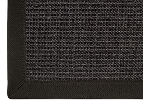 Astra Sisal Teppich Manaus mit Bordüre Farbe schwarz 100% Sisal - 18 Größen, Größe: 200x250 cm von Steffensmeier