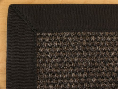 Astra Sisal Teppich Panama Rio mit Bordüre Farbe anthrazit Sisal - 18 Größen, Größe: 200x200 cm von Steffensmeier