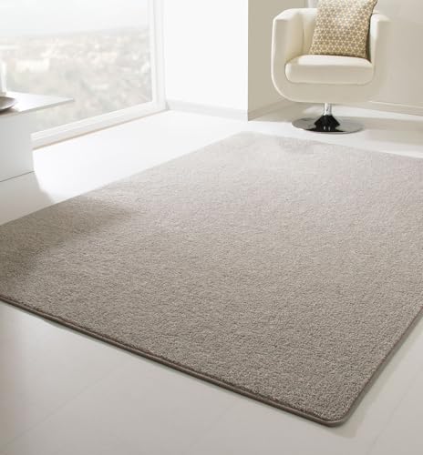 Steffensmeier Kurzflor Teppich Cambridge, Wohnzimmer, Schlafzimmer, in Grau, Größe: 80x300 cm von Steffensmeier