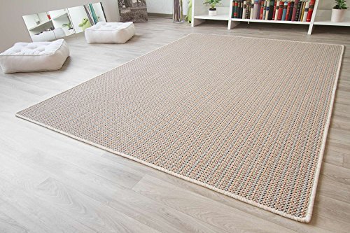 Steffensmeier Designer Teppich Modern Friesland Sisal Optik in Bunt, Größe: 80x150 cm von Steffensmeier