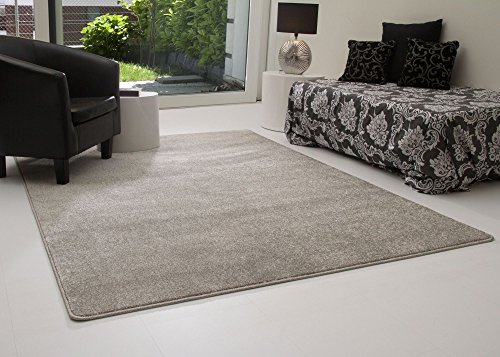 Steffensmeier Designer Teppich Modern Margate in Grau, Größe: 120x180 cm, Wohnzimmer, Kurzflor von Steffensmeier