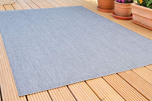 In- und Outdoor Teppich Halland Sisal Optik, Webteppich, in Grau, GUT Siegel Zertifiziert, Größe: 135x190 cm von Steffensmeier