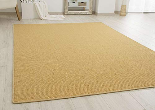 Steffensmeier Sisal Teppich Acapulco - gekettelter Sisalteppich aus 100% Sisal in Natur-Beige, Größe: 80x160 cm von Steffensmeier