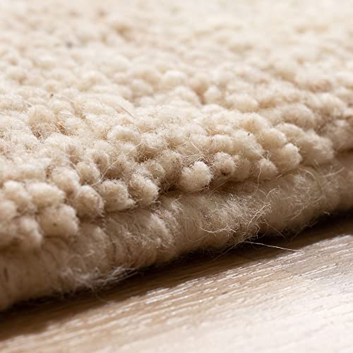 Steffensmeier Berber Teppich Rabat 15/15 Simple in Jaspe, aus 100% Schurwolle, Größe: 250x350 cm von Steffensmeier