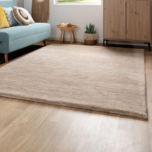 Steffensmeier Berber Teppich Zagora | Wolle (Schurwolle), Sand, Größe: 250x300 cm, Original aus Marokko, Teppich für Wohnzimmer, Schlafzimmer von Steffensmeier