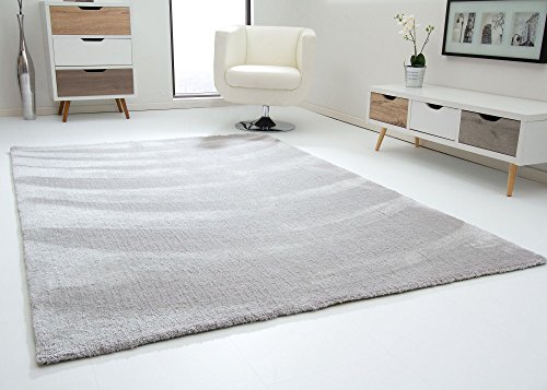 Steffensmeier Designer Teppich Modern Nicki in Silber, Ökotex Zertifiziert, Größe: 250x350 cm von Steffensmeier