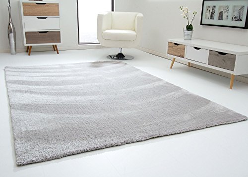 Steffensmeier Designer Teppich Modern Nicki in Silber, Ökotex Zertifiziert, Größe: 90x160 cm von Steffensmeier