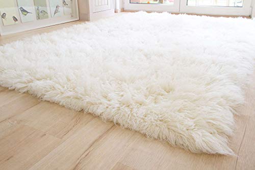 Steffensmeier Flokati 1500 Teppich Natur Kult Shaggy Teppich Hochflor Langflor neu Neuseeland 100% Schurwolle, Größe: 170 cm rund Steffensmeier Flokati 1500 Teppich Natur Kult Shaggy Teppich Hochflor Langflor neu Neuseeland 100% Schurwolle, Größe: 170 cm rund von Steffensmeier