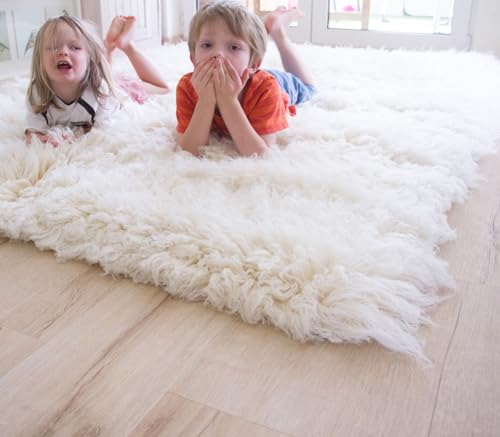 Steffensmeier Flokati 3000 Teppich Natur | original griechischer Hirtenteppich Hochflor | 100% Schurwolle aus Neuseeland, Größe: 200x250 cm Steffensmeier Flokati 3000 Teppich Natur | original griechischer Hirtenteppich Hochflor | 100% Schurwolle aus Neuseeland, Größe: 200x250 cm von Steffensmeier