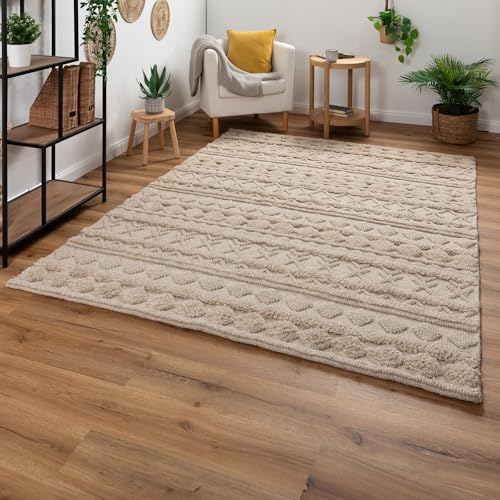 Steffensmeier Handweb Teppich Havana | Wolle, Sand, handgewebt, Größe: 140x200 cm Wohnzimmer und Schlafzimmer Steffensmeier Handweb Teppich Havana | Wolle, Sand, handgewebt, Größe: 140x200 cm Wohnzimmer und Schlafzimmer von Steffensmeier