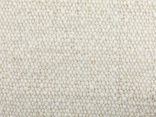 Steffensmeier Handweb Teppich Korinth | Gesunder Wollteppich | Beste Schurwolle | Natur Hell, handgewebt, Größe: 240x240 cm von Steffensmeier