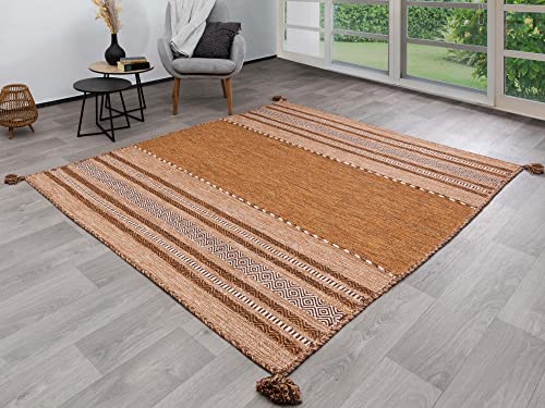 Steffensmeier Handwebteppich Muriani | Baumwolle | Wohnzimmer | Braun, handgewebt, Größe: 80x150 cm Steffensmeier Handwebteppich Muriani | Baumwolle | Wohnzimmer | Braun, handgewebt, Größe: 80x150 cm von Steffensmeier