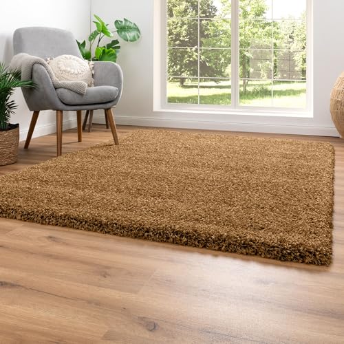 Steffensmeier Hochflor Teppich Twilight | Wohnzimmer | Beste Qualität | Elastischer Flor | Gold 2244, Größe: 120x170 cm Steffensmeier Hochflor Teppich Twilight | Wohnzimmer | Beste Qualität | Elastischer Flor | Gold 2244, Größe: 120x170 cm von Steffensmeier