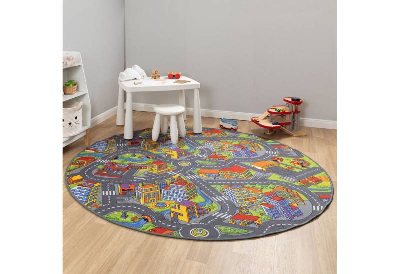 Steffensmeier Kinderteppich Anton, rund, Straßenteppich, Kinderzimmer Steffensmeier Kinderteppich Anton, rund, Straßenteppich, Kinderzimmer von Steffensmeier