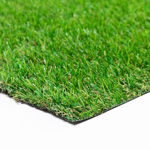 Steffensmeier Kunstrasen Wimbledon | +UV- beständigkeit hoch+ | Smart | Outdoor | Meterware | Rasenteppich | wasserdurchlässig | Grün, Größe: 200x350 von Steffensmeier