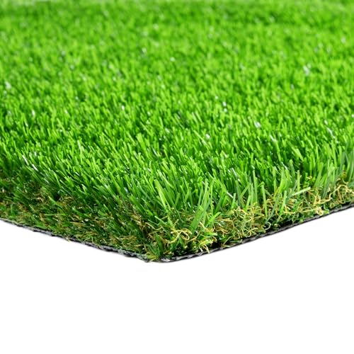 Steffensmeier Kunstrasen Windsor | Sonnenstunden: 20.000 | 32 mm | Outdoor | Meterware | wasserfest | Grün, Größe: 133x250 cm von Steffensmeier