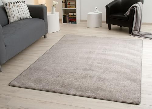 Steffensmeier Kurzflorteppich Cambridge Young | Teppich für das Wohnzimmer, Jugendzimmer in Silber, Größe: 160x230 cm von Steffensmeier