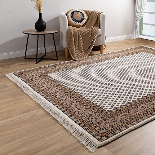 Steffensmeier Orientteppich Mir fein | Beste Schurwolle | Orientalisch | Beige, Handgeknüpft, Größe: 300x400 cm von Steffensmeier