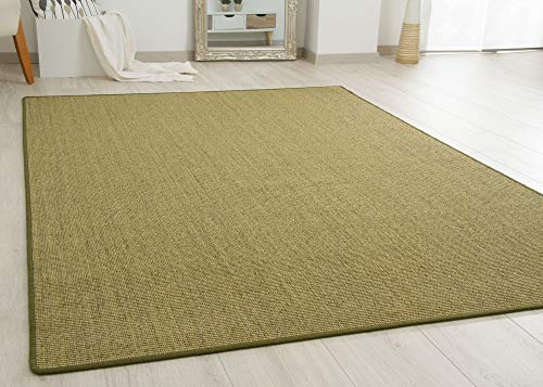 Steffensmeier Sisal Teppich Acapulco - gekettelter Sisalteppich aus 100% Sisal in Grün, Größe: 300x400 cm von Steffensmeier