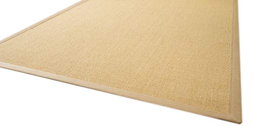 Steffensmeier Sisal Teppich Brazil mit Bordüre Farbe Natur beige Premium Qualität 100% Sisal, Größe: 250x300 cm von Steffensmeier