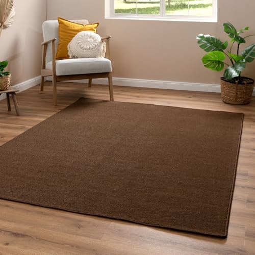 Steffensmeier Sonderposten Kettelteppich Wohnzimmerteppich modern, strapazierfähig und pflegeleicht, Braun, Größe: 230x330 cm von Steffensmeier