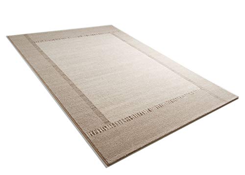 Steffensmeier Teppich Industrial Loft | markanter Teppich für Wohnzimmer und Esszimmer in Creme, Größe: 80x150 cm von Steffensmeier