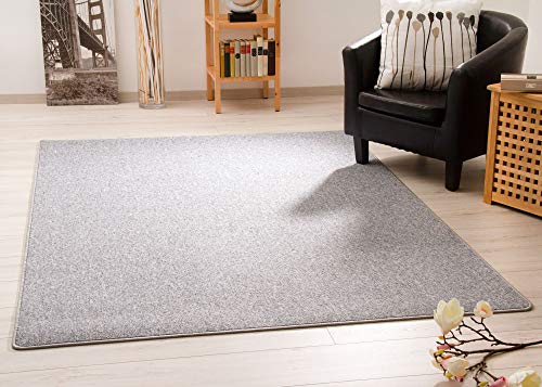 Steffensmeier Teppich Meddon XL | Robuste Schlinge für Esszimmer Küche Flur Hobbyraum Büro in Silbergrau, GUT Siegel, Größe: 200x200 cm Steffensmeier Teppich Meddon XL | Robuste Schlinge für Esszimmer Küche Flur Hobbyraum Büro in Silbergrau, GUT Siegel, Größe: 200x200 cm von Steffensmeier