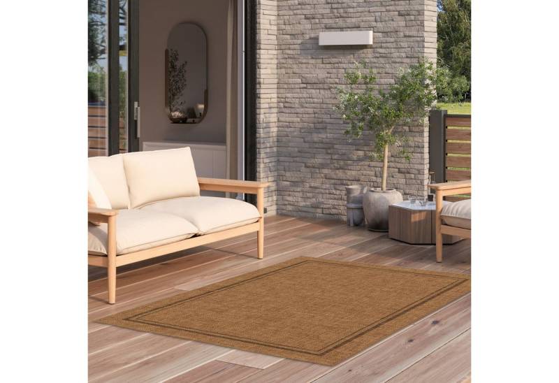 Steffensmeier Teppich Oslo - Bordüre Dunkel, Rechteckig, In- und Outdoor, wasserfest von Steffensmeier