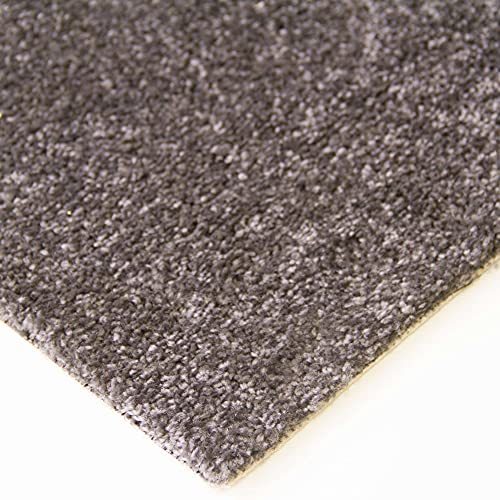 Steffensmeier Teppichboden Cambridge | Meterware Auslegware Wohnzimmer Schlafzimmer Kinderzimmer | anthrazit | 100x1000 cm von Steffensmeier