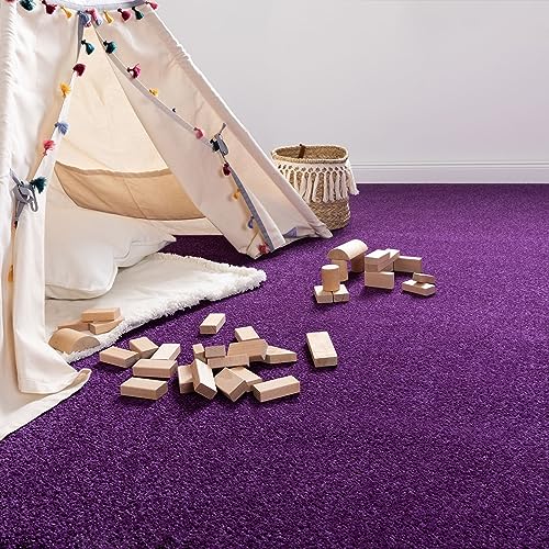 Steffensmeier Teppichboden Cambridge Young Meterware | Auslegware für Kinderzimmer Wohnzimmer Schlafzimmer | Lila, Größe: 100x100 cm Steffensmeier Teppichboden Cambridge Young Meterware | Auslegware für Kinderzimmer Wohnzimmer Schlafzimmer | Lila, Größe: 100x100 cm von Steffensmeier