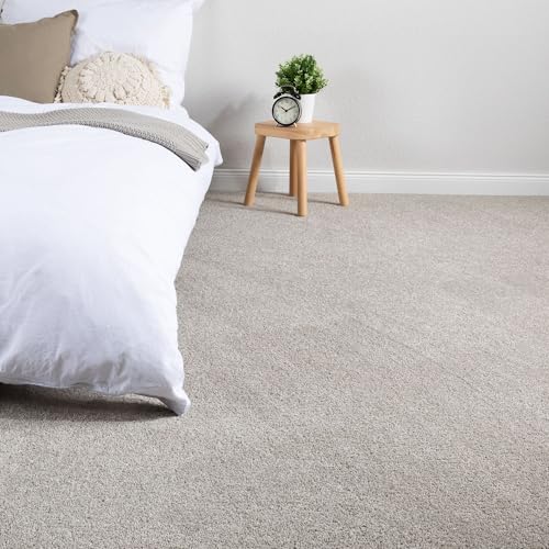 Steffensmeier Teppichboden Capri Meterware | Auslegware für Kinderzimmer Wohnzimmer Schlafzimmer | Hellgrau, Größe: 100x600 cm von Steffensmeier