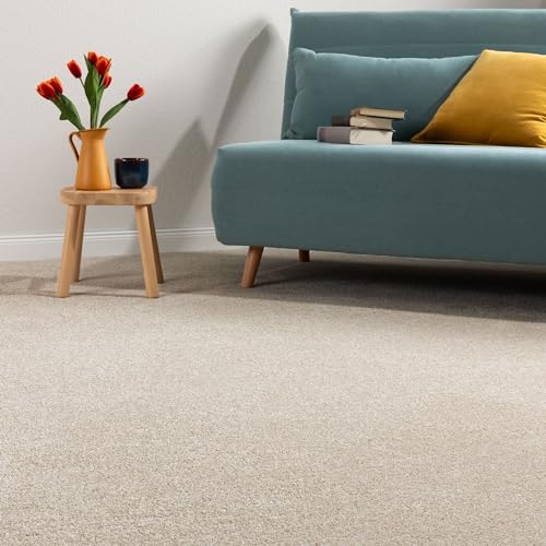 Steffensmeier Teppichboden Catania Meterware | Auslegware für Kinderzimmer Wohnzimmer Schlafzimmer | Beige, Größe: 500x600 cm von Steffensmeier