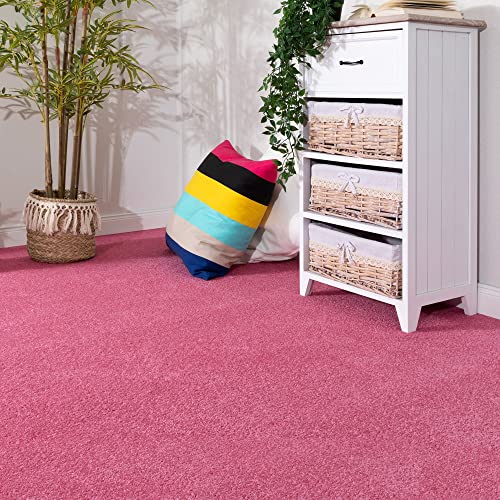 Steffensmeier Teppichboden Ibiza | Auslegware | Kinderzimmer,Wohnzimmer,Schlafzimmer und Jugendzimmer | Pink, Größe: 200x400 cm von Steffensmeier