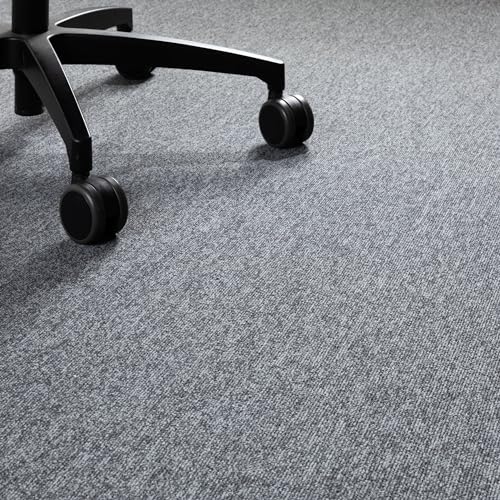 Steffensmeier Teppichboden Kreta Meterware | Auslegware für Kinderzimmer Wohnzimmer Schlafzimmer | Anthrazit, Größe: 200x400 cm von Steffensmeier
