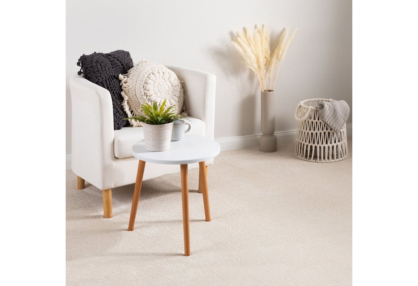 Steffensmeier Teppichboden Pisa, Rechteckig, Velours, Wohnzimmer von Steffensmeier