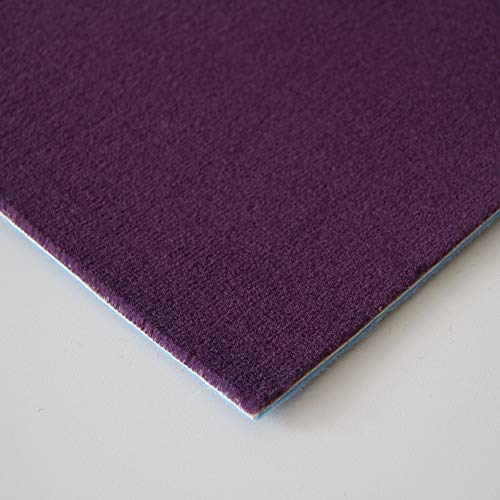 Steffensmeier Velours Teppichboden Verona Meterware | Auslegware für Kinderzimmer Wohnzimmer Schlafzimmer | Aubergine, Größe: 100x500 cm von Steffensmeier