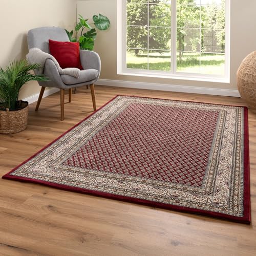 Steffensmeier Wohnzimmerteppich Classical Quality | Wohnzimmer | Beste Qualität | Orientalisch | Rot, Größe: 80x150 cm von Steffensmeier