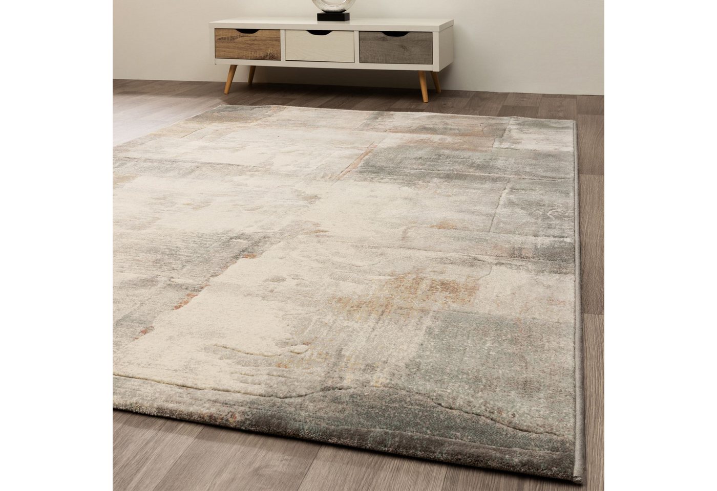 Steffensmeier Teppich Lauro - Abstrakt, Rechteckig, Kurzflor Teppich, Hoch-Tief-Struktur von Steffensmeier