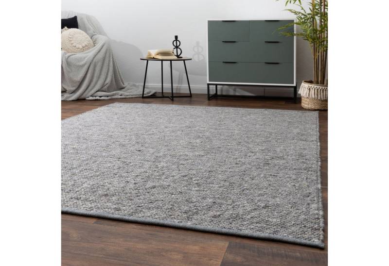 Steffensmeier Wollteppich Benin mit Fusselstopp, Rechteckig, Handwebteppich, Handweb Teppich, gewalkt, 15mm, 2500g/m² Steffensmeier Wollteppich Benin mit Fusselstopp, Rechteckig, Handwebteppich, Handweb Teppich, gewalkt, 15mm, 2500g/m² von Steffensmeier