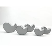 5-Er Set Vögel in Grau Tischdeko Skandinavisch Frühling Konfirmation Kommunion Fensterschmuck 5-Er Set Vögel in Grau Tischdeko Skandinavisch Frühling Konfirmation Kommunion Fensterschmuck von SteffiMarten