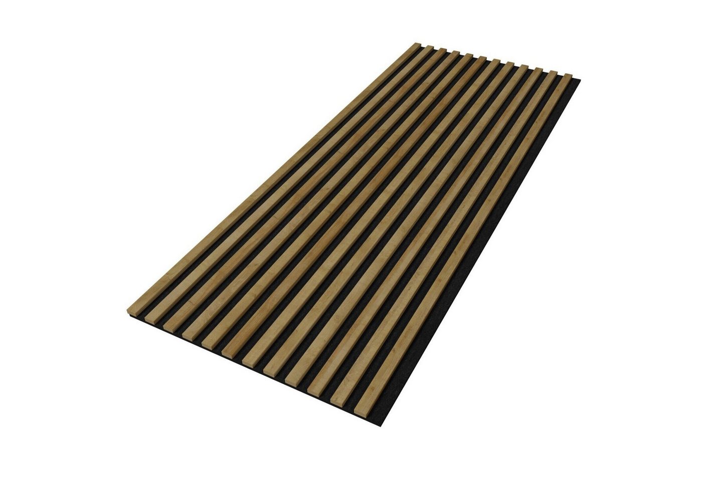 Stegu Wandpaneel Linea ACOUSTIC PROline Akustikpaneel Holz auf Filz Lamellenwand FSC, BxL: 60,00x120,00 cm, (3-tlg) Dekorative Wandvertafelung mit Akustik- und Dämmungseigenschaften von Stegu