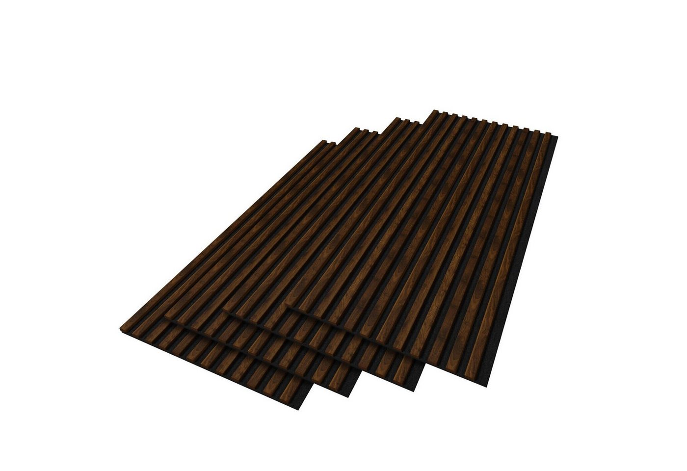 Stegu Wandpaneel Linea ACOUSTIC PROline Akustikpaneel Holz auf Filz Lamellenwand FSC, BxL: 60,00x120,00 cm, (4-tlg) Dekorative Wandvertafelung mit Akustik- und Dämmungseigenschaften von Stegu