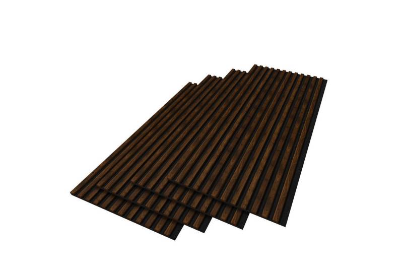 Stegu Wandpaneel Linea ACOUSTIC PROline Akustikpaneel Holz auf Filz Lamellenwand FSC, BxL: 60,00x120,00 cm, (4-tlg) Dekorative Wandvertafelung mit Akustik- und Dämmungseigenschaften von Stegu