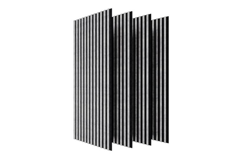 Stegu Wandpaneel Linea ACOUSTIC PROline Akustikpaneel Holz auf Filz Lamellenwand FSC, BxL: 60,00x120,00 cm, (4-tlg) Dekorative Wandvertafelung mit Akustik- und Dämmungseigenschaften von Stegu