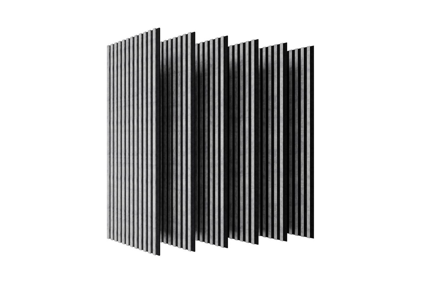 Stegu Wandpaneel Linea ACOUSTIC PROline Akustikpaneel Holz auf Filz Lamellenwand FSC, BxL: 60,00x120,00 cm, (6-tlg) Dekorative Wandvertafelung mit Akustik- und Dämmungseigenschaften von Stegu