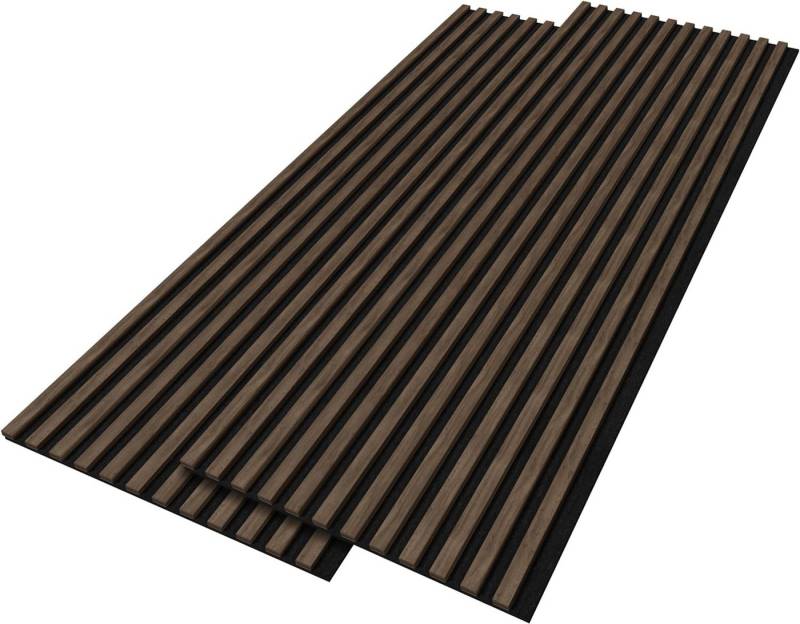 Stegu Wandpaneel Linea ACOUSTIC PROline Akustikpaneel Holz auf Filz Lamellenwand FSC, BxL: 60,00x240,00 cm, (2-tlg) von Stegu