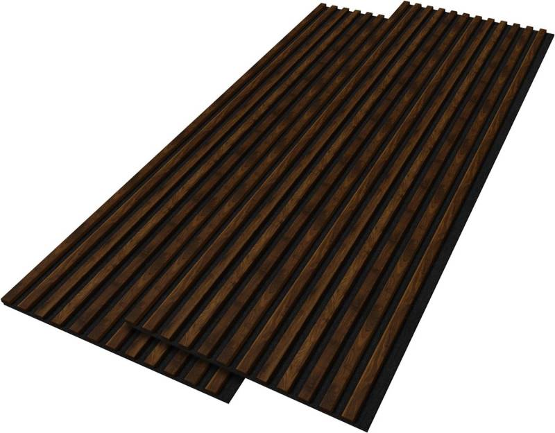 Stegu Wandpaneel Linea ACOUSTIC PROline Akustikpaneel Holz auf Filz Lamellenwand FSC, BxL: 60,00x240,00 cm, (2-tlg) von Stegu