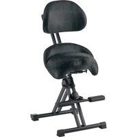meychair Stehhilfe Comfort XXL mit Sattelsitz, Stoffbezug und Fußstütze von meychair